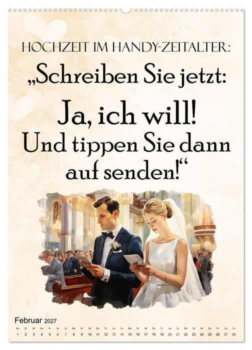 Hochzeitssprüche (CALVENDO Wandkalender 2027)
