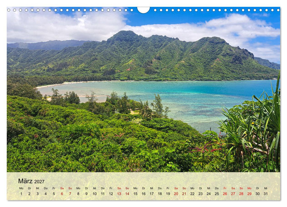 Hawaii - Eindrücke von Big Island, Kauai & Oahu (CALVENDO Wandkalender 2027)