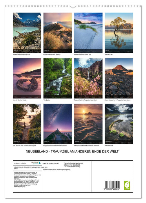 NEUSEELAND - TRAUMZIEL AM ANDEREN ENDE DER WELT (CALVENDO Premium Wandkalender 2027)