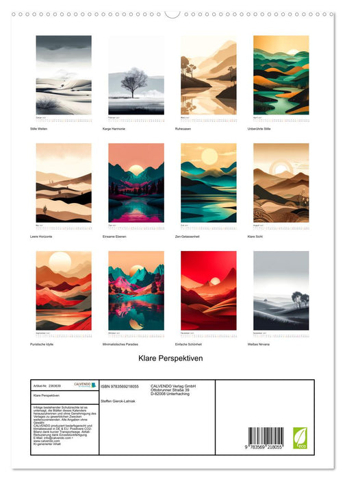 Klare Perspektiven (CALVENDO Premium Wandkalender 2027)