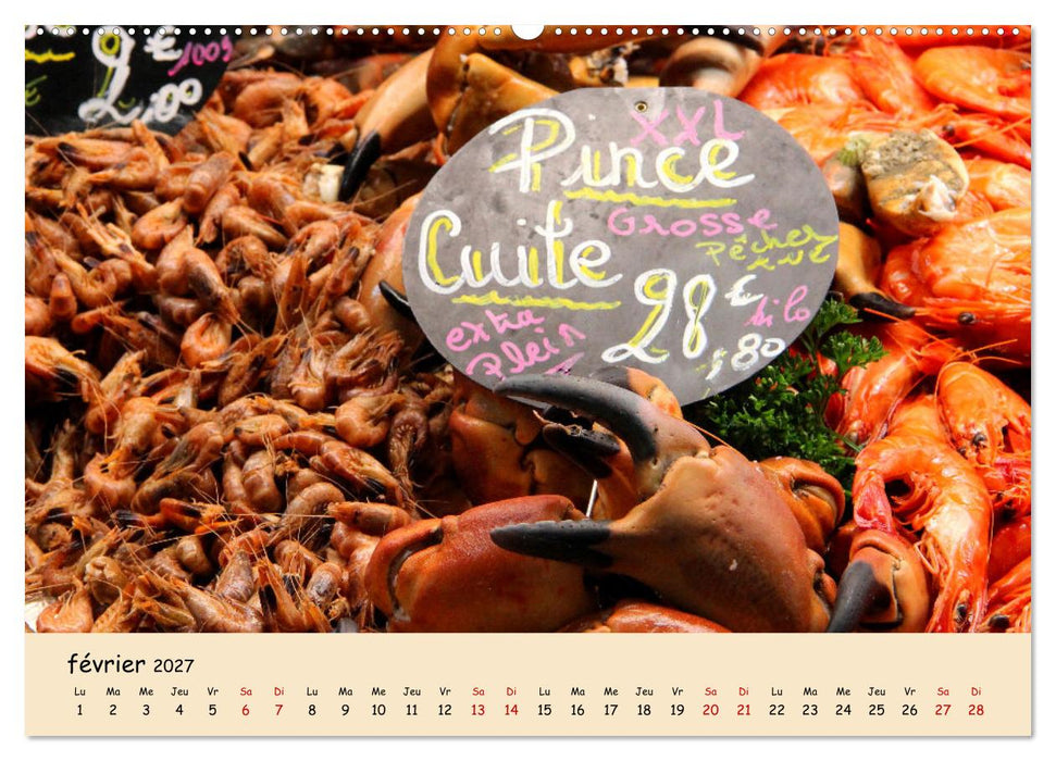 Aux marchés en France (CALVENDO Calendrier supérieur 2027)