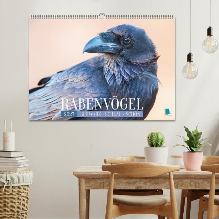 Rabenvögel: Schwarz, schlau, schön (CALVENDO Wandkalender 2027)
