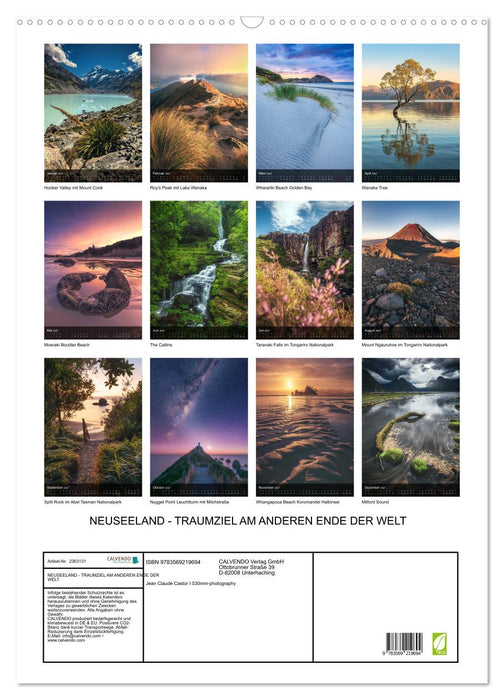 NEUSEELAND - TRAUMZIEL AM ANDEREN ENDE DER WELT (CALVENDO Wandkalender 2027)