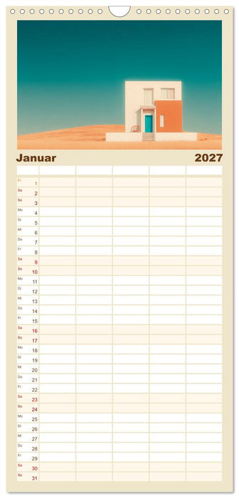 Die Essenz der leisen Formen (CALVENDO Familienplaner 2027)