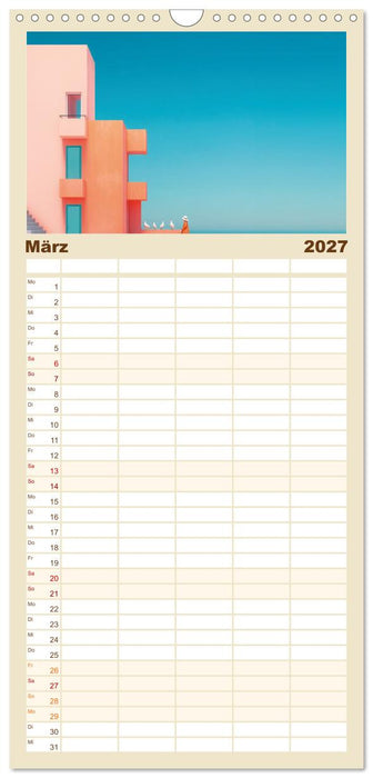 Die Essenz der leisen Formen (CALVENDO Familienplaner 2027)
