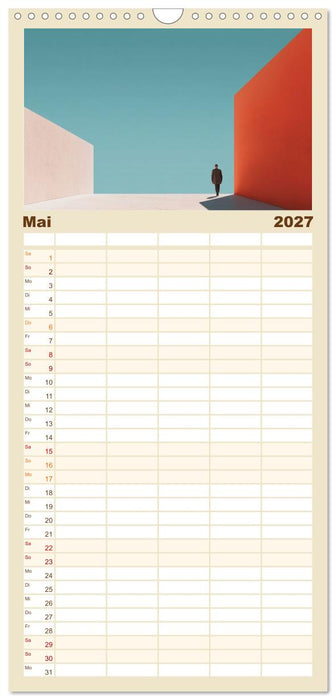 Die Essenz der leisen Formen (CALVENDO Familienplaner 2027)