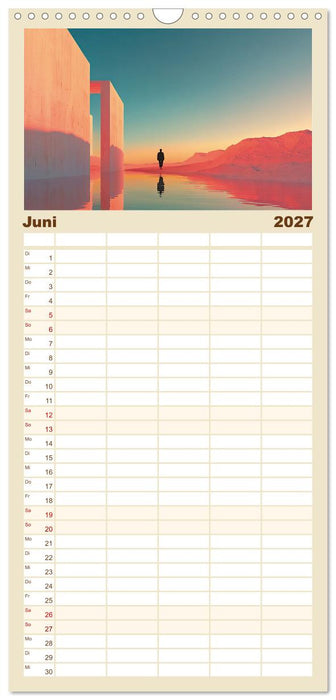 Die Essenz der leisen Formen (CALVENDO Familienplaner 2027)