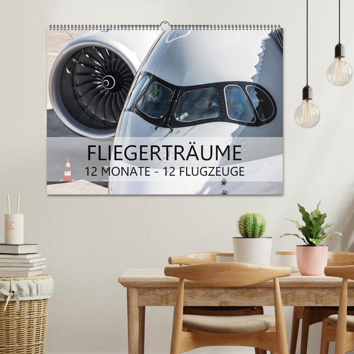 Fliegerträume: 12 Monate, 12 Flugzeuge (CALVENDO Wandkalender 2027)