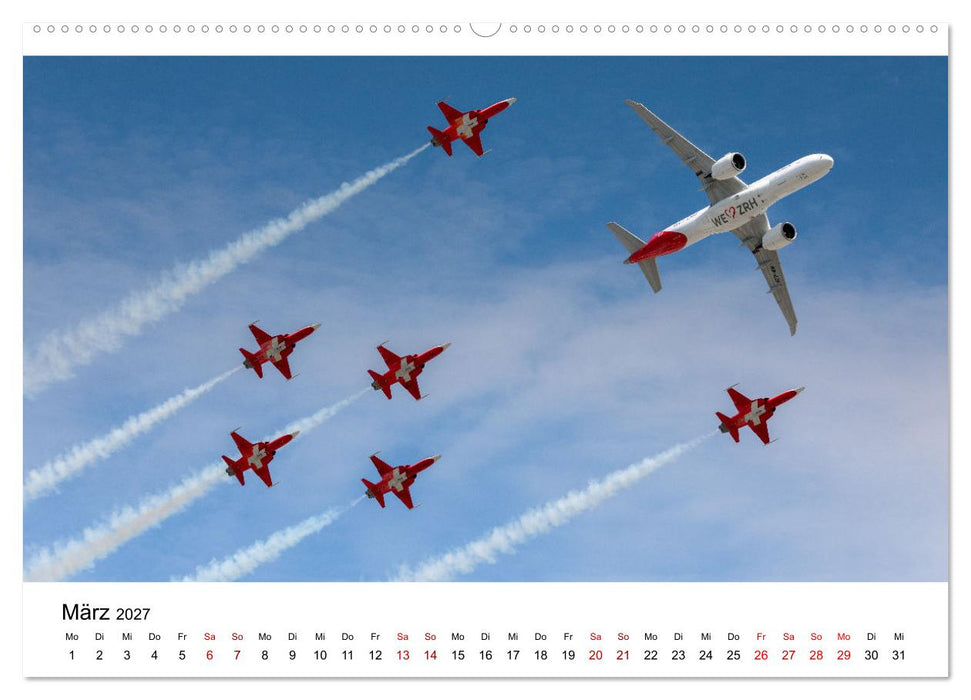 Fliegerträume: 12 Monate, 12 Flugzeuge (CALVENDO Wandkalender 2027)