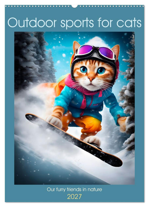 Outdoor sports for cats (CALVENDO Monthly Calendar 2027)