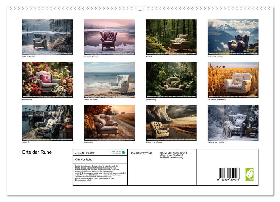 Orte der Ruhe (CALVENDO Premium Wandkalender 2027)