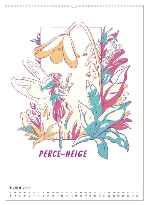 Monde enchanté de fleurs (CALVENDO Calendrier supérieur 2027)