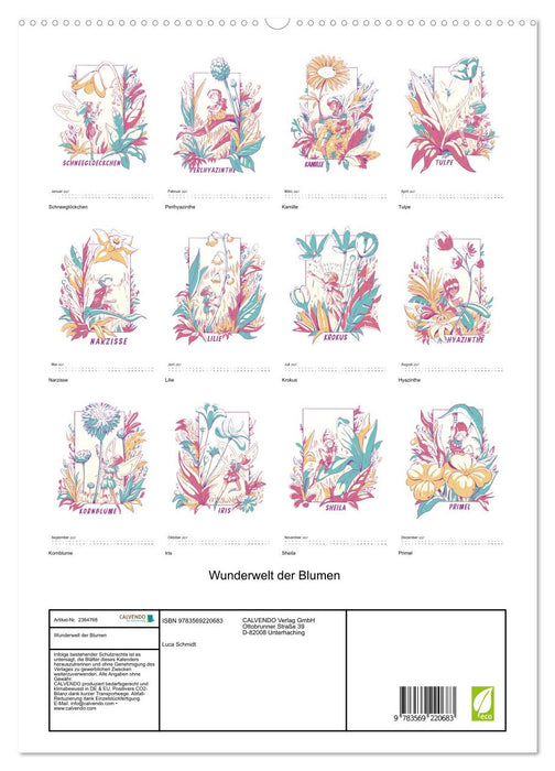 Wunderwelt der Blumen (CALVENDO Premium Wandkalender 2027)