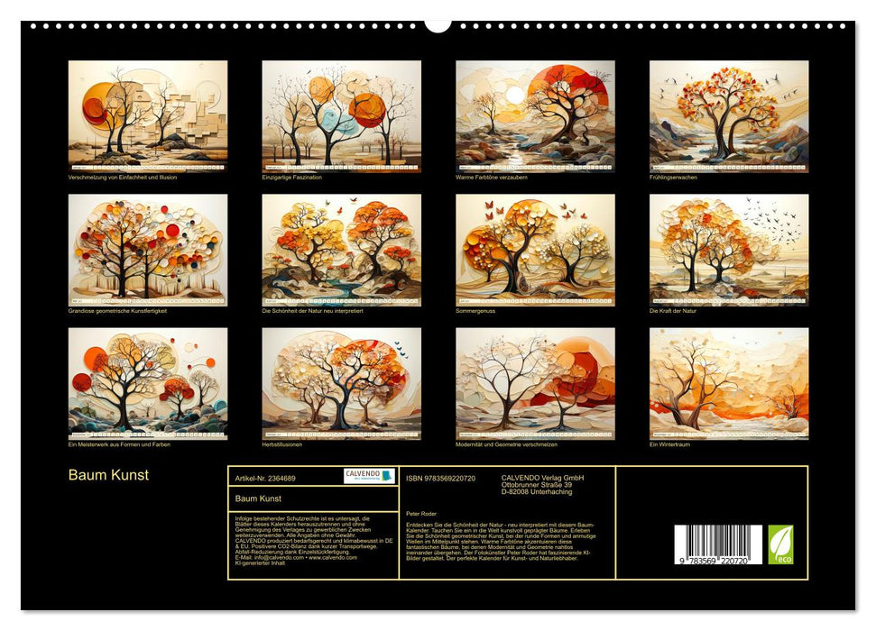 Baum Kunst (CALVENDO Premium Wandkalender 2027)