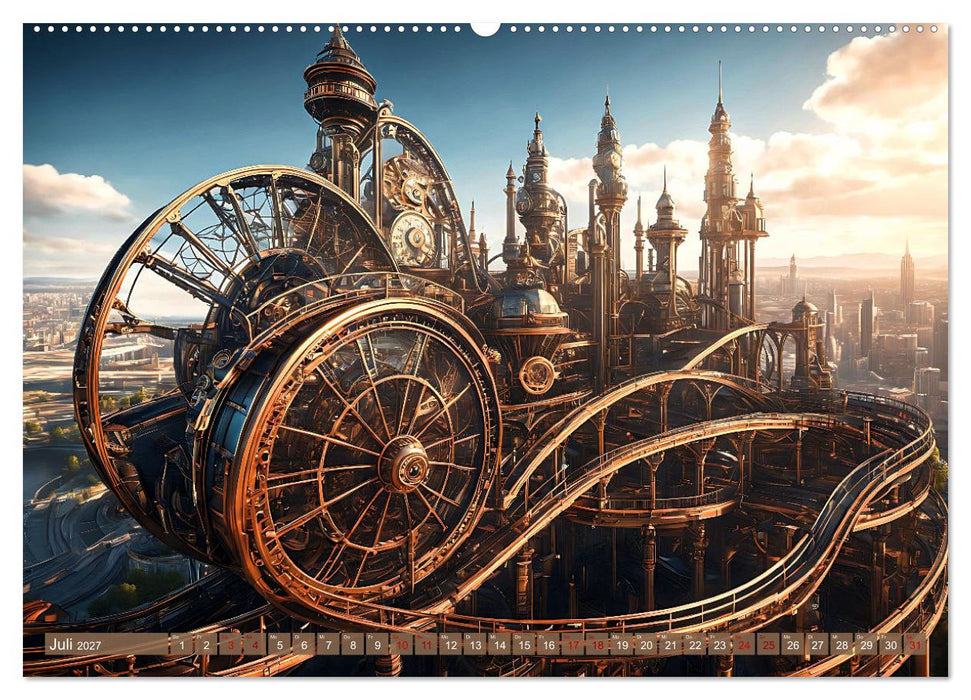 Steampunk Maschinenwelt (CALVENDO Premium Wandkalender 2027)