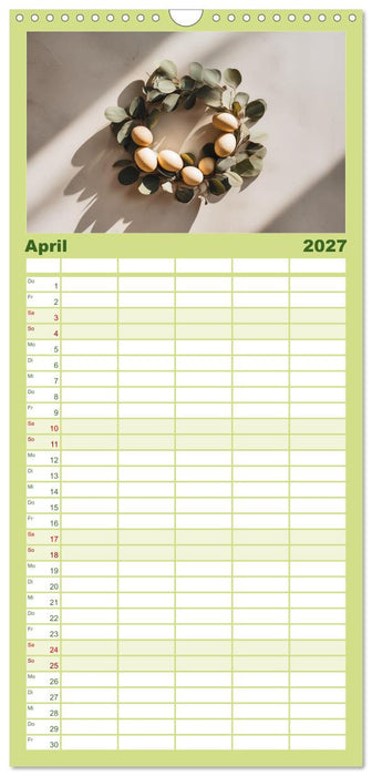 Stille Grüne Momente (CALVENDO Familienplaner 2027)