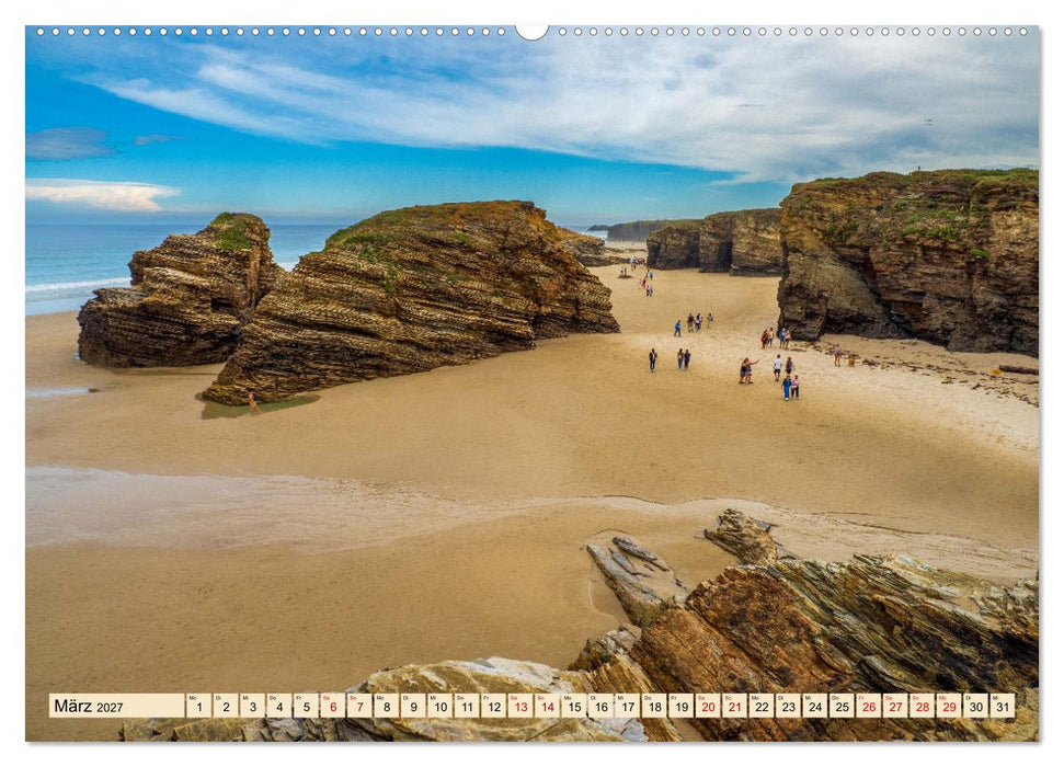 Nordspanien, Meer, endlose Strände, Geschichte und Kultur by VogtArt (CALVENDO Wandkalender 2027)