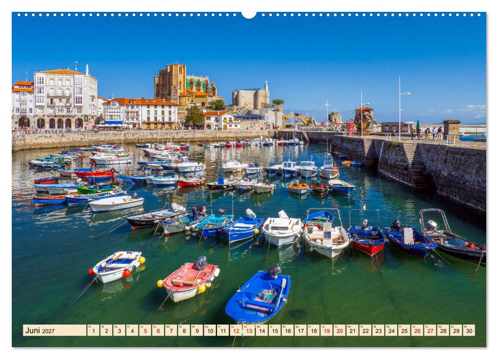 Nordspanien, Meer, endlose Strände, Geschichte und Kultur by VogtArt (CALVENDO Wandkalender 2027)