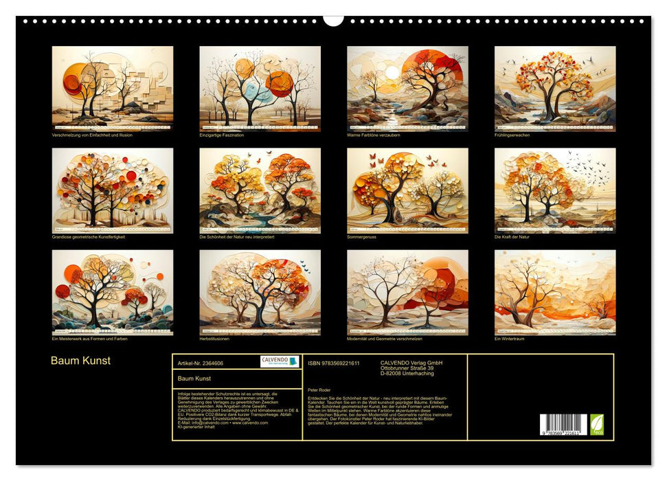 Baum Kunst (CALVENDO Wandkalender 2027)