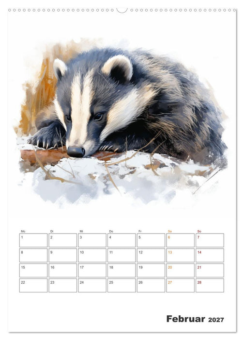 Unsere Tiere des Waldes (CALVENDO Wandkalender 2027)