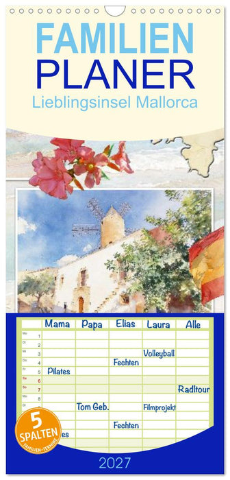 Lieblingsinsel Mallorca (CALVENDO Familienplaner 2027)