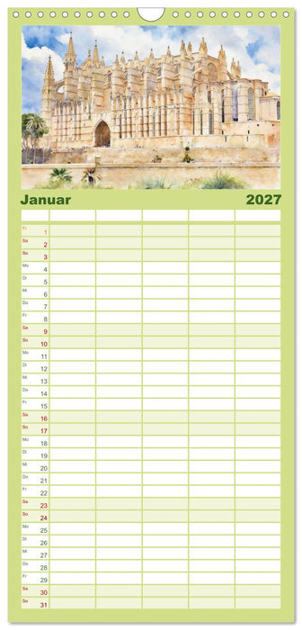 Lieblingsinsel Mallorca (CALVENDO Familienplaner 2027)