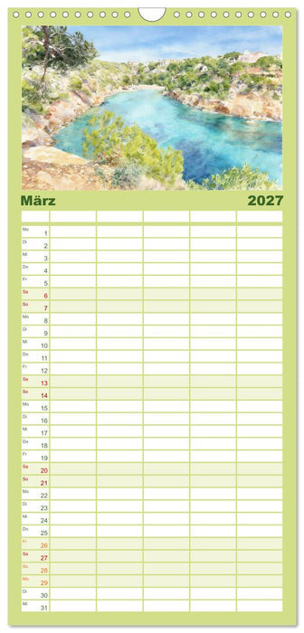 Lieblingsinsel Mallorca (CALVENDO Familienplaner 2027)