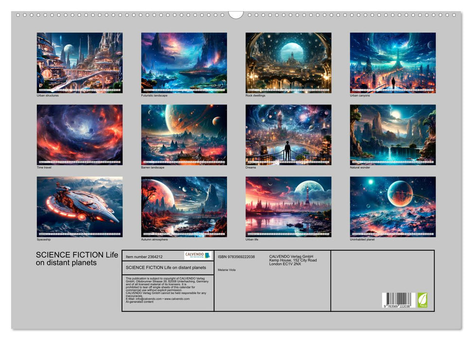 SCIENCE FICTION Life on distant planets (CALVENDO Monthly Calendar 2027)
