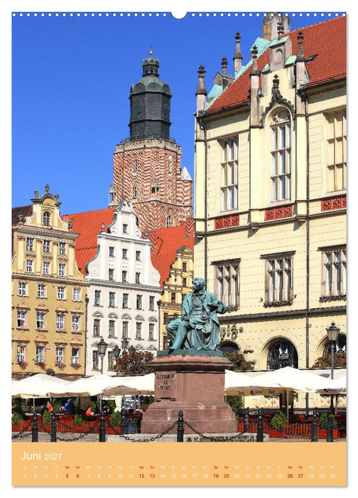 Breslau - Historische Mitte und Dominsel (CALVENDO Premium Wandkalender 2027)