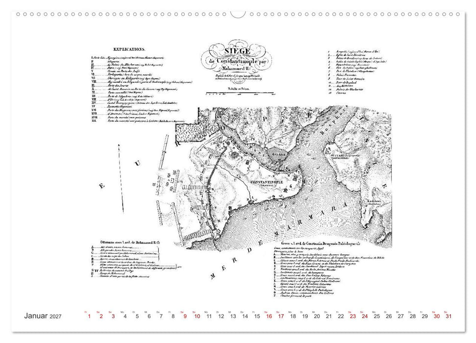 Istanbul - Hauptstadt des osmanischen Reiches seit 1453 (CALVENDO Wandkalender 2027)
