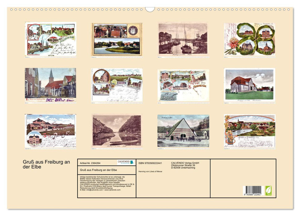 Gruß aus Freiburg an der Elbe (CALVENDO Wandkalender 2027)