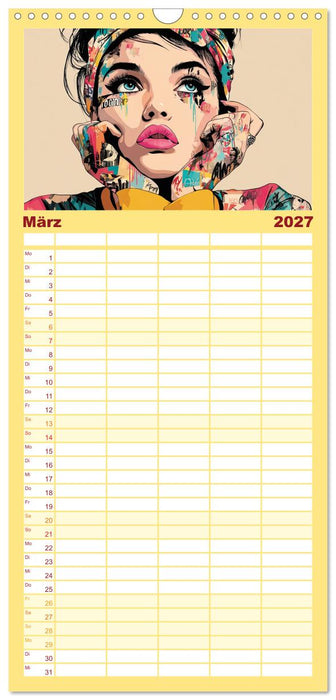 Popart Visionen (CALVENDO Familienplaner 2027)