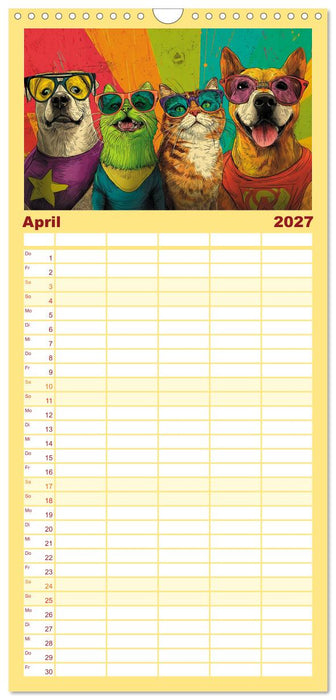 Popart Visionen (CALVENDO Familienplaner 2027)