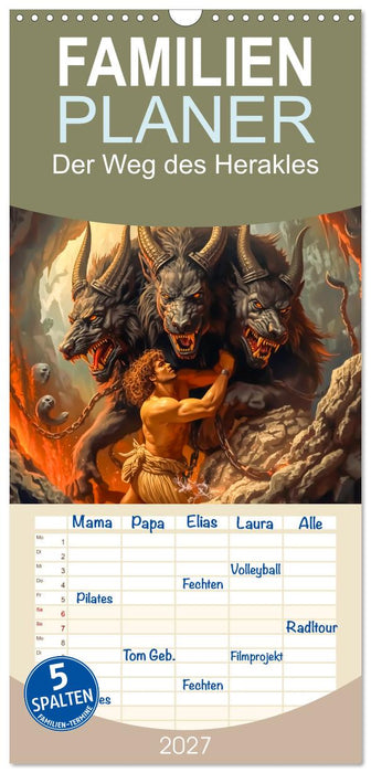 Der Weg des Herakles (CALVENDO Familienplaner 2027)