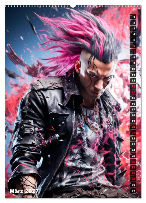 CYBERPUNK Urcoole Typen (CALVENDO Premium Wandkalender 2027)