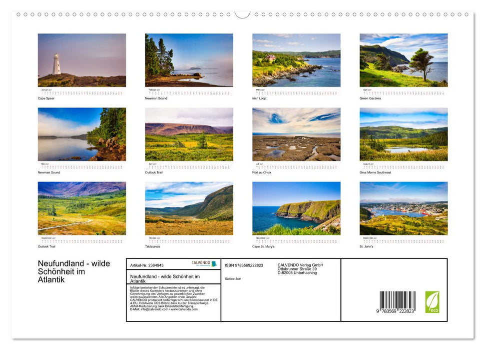 Neufundland - wilde Schönheit im Atlantik (CALVENDO Premium Wandkalender 2027)