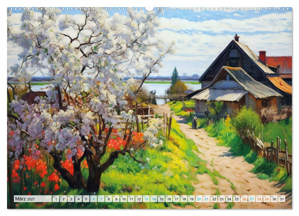 Landleben an der Ostsee - Alte Zeiten zwischen Meer und Bodden (CALVENDO Premium Wandkalender 2027)