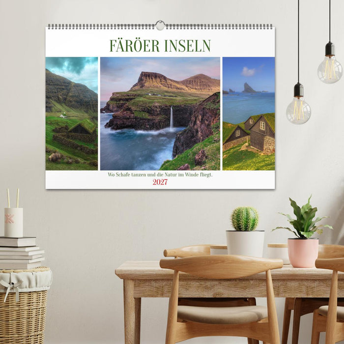 Färöer Inseln - Wo Schafe tanzen und die Natur im Winde fliegt (CALVENDO Wandkalender 2027)