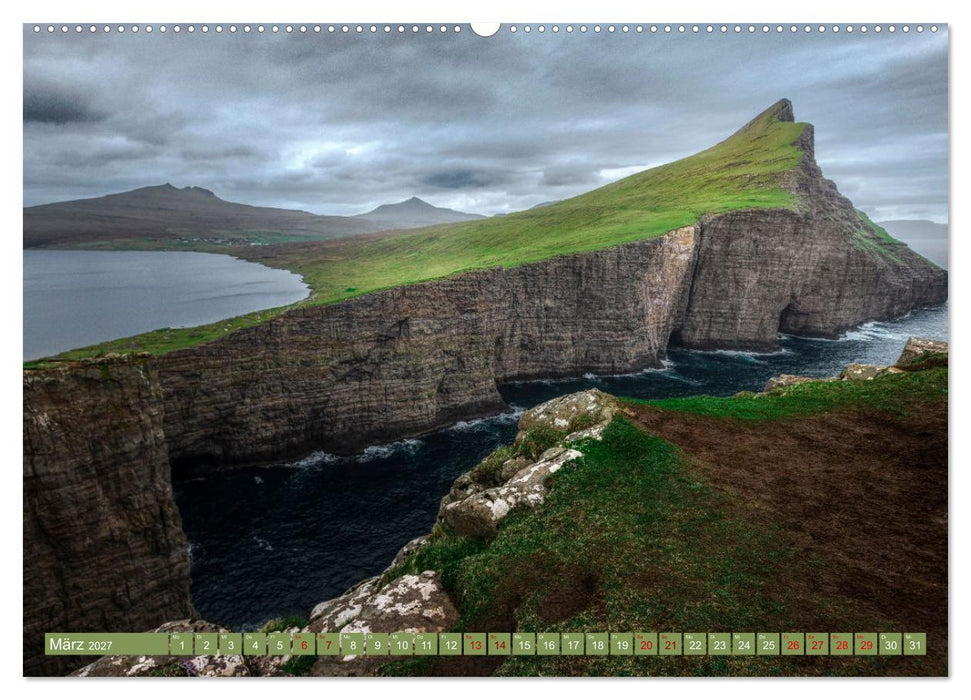 Färöer Inseln - Wo Schafe tanzen und die Natur im Winde fliegt (CALVENDO Wandkalender 2027)
