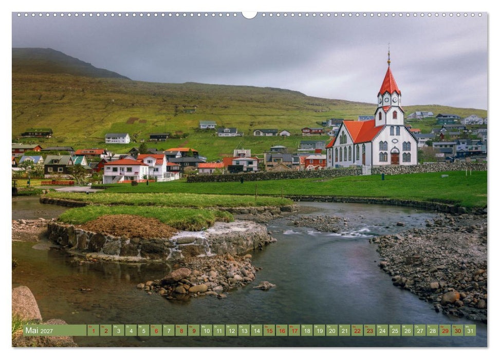 Färöer Inseln - Wo Schafe tanzen und die Natur im Winde fliegt (CALVENDO Wandkalender 2027)