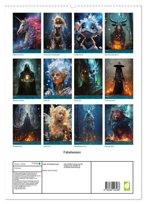Fabelwesen (CALVENDO Premium Wandkalender 2027)