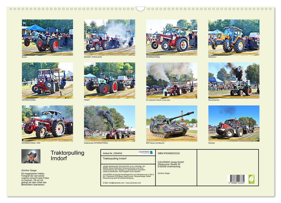 Traktorpulling Irndorf (CALVENDO Wandkalender 2027)