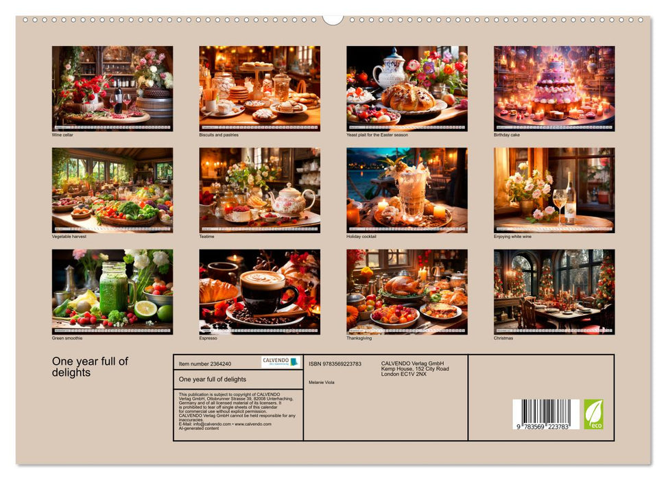 One year full of delights (CALVENDO Premium-Calendar 2027)