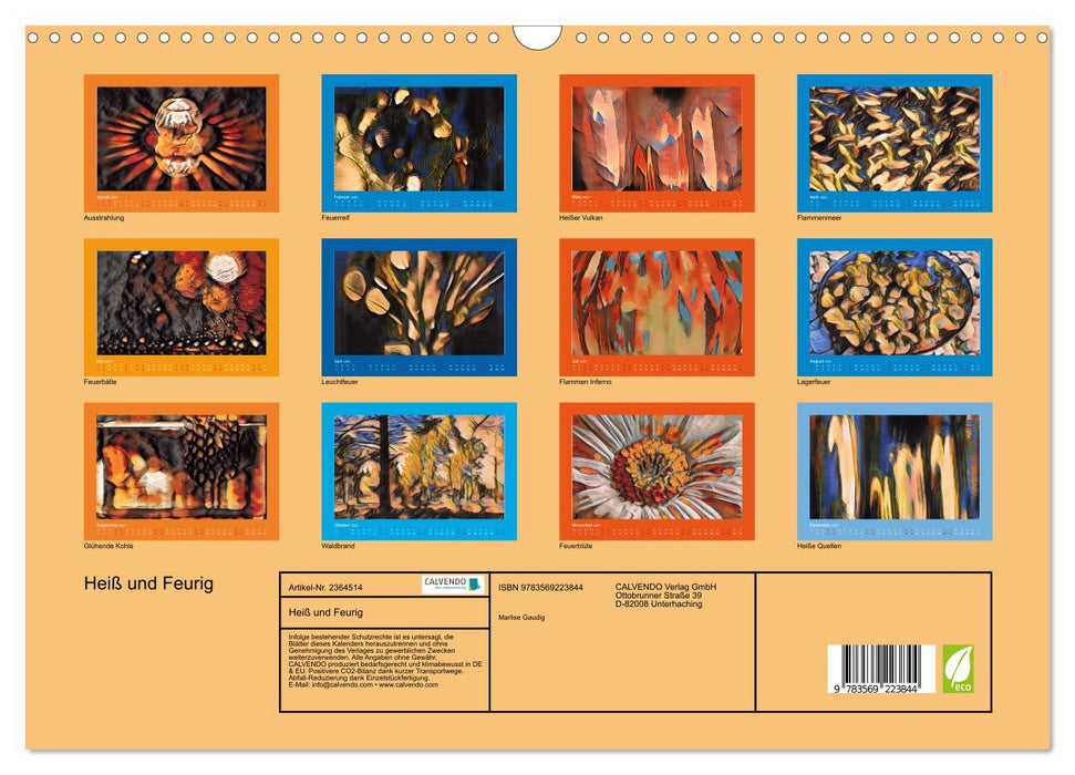 Heiß und Feurig (CALVENDO Wandkalender 2027)
