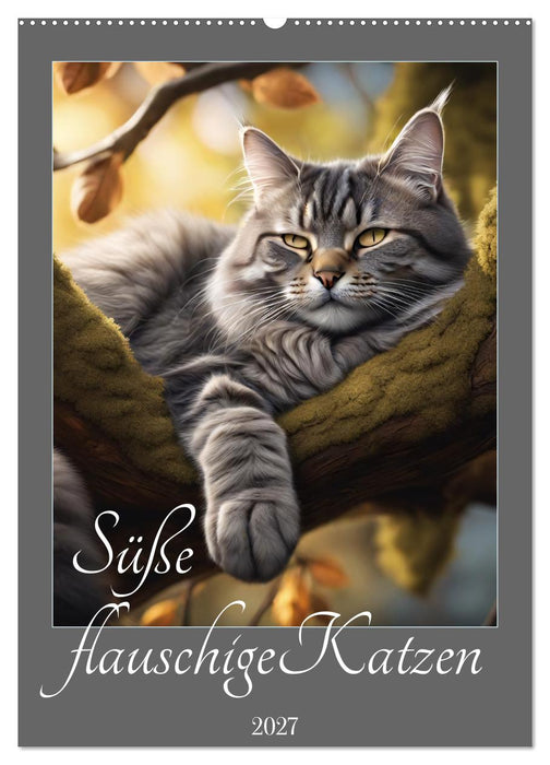 Süße flauschige Katzen (CALVENDO Wandkalender 2027)