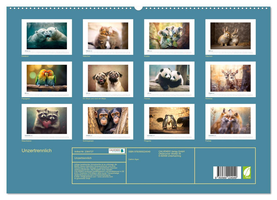 Unzertrennlich (CALVENDO Premium Wandkalender 2027)