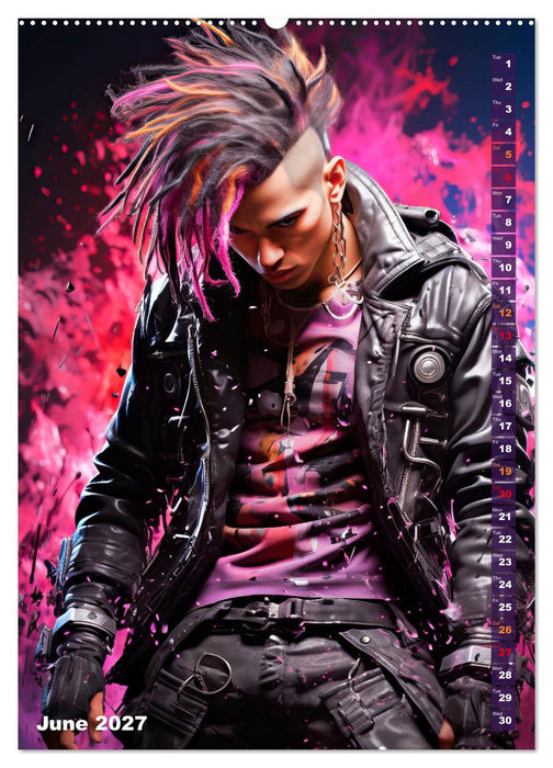 CYBERPUNK Cool guys (CALVENDO Premium-Calendar 2027)