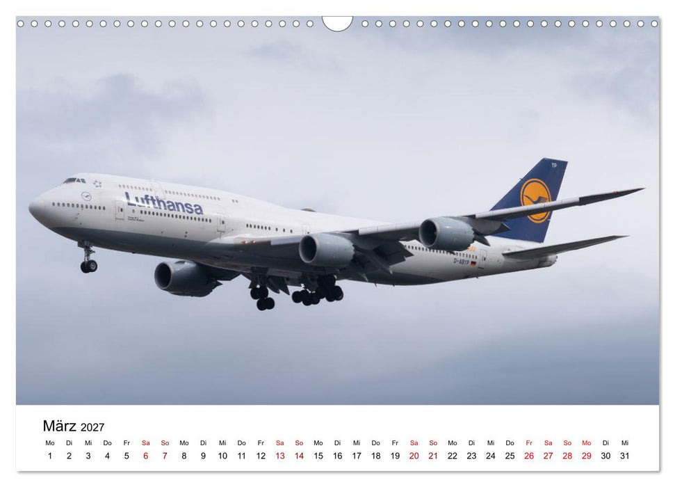 Boeing 747 Kalender (CALVENDO Wandkalender 2027)