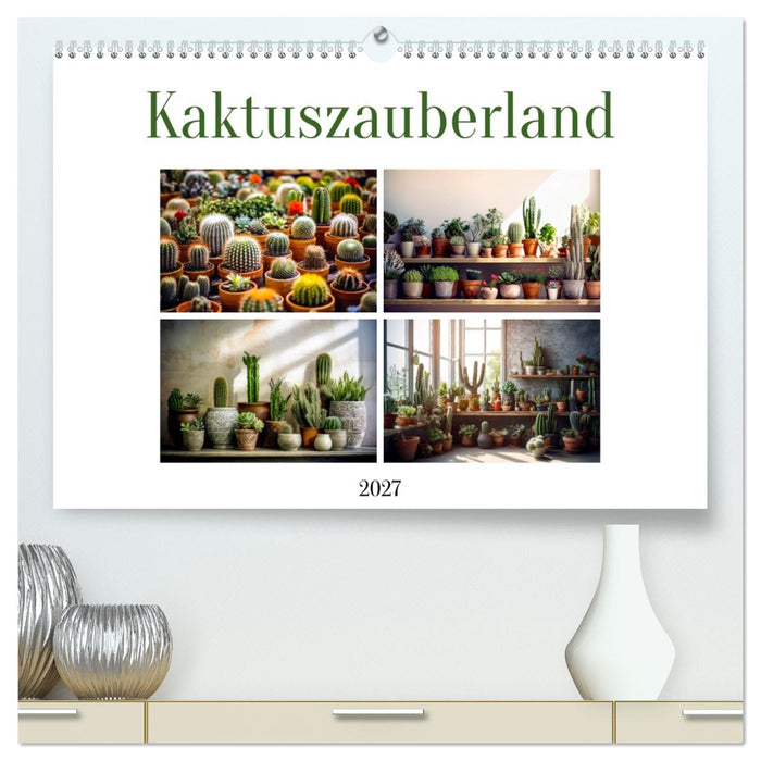 Kaktuszauberland (CALVENDO Premium Wandkalender 2027)