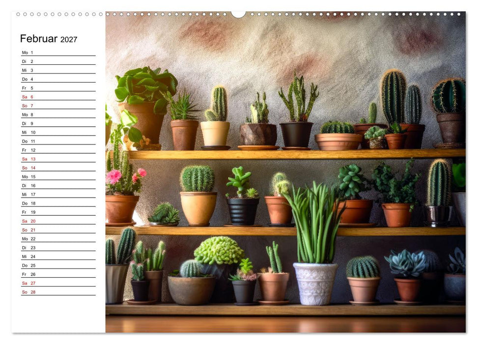 Kaktuszauberland (CALVENDO Premium Wandkalender 2027)